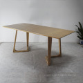 Comedor de diseño moderno Mesa de comedor de madera maciza